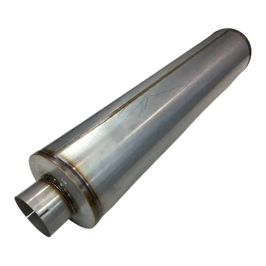 10" Round, 44" Long, ID 5" In/Out, C/C, S/Thru, Glass Packed, Aluminis product image