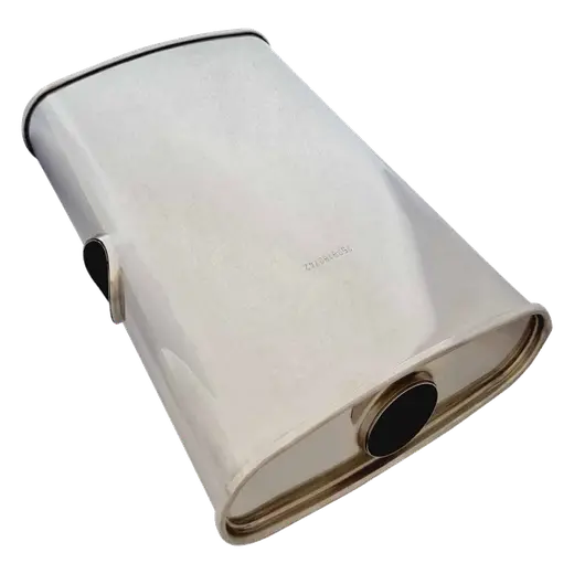 12" x 4" Mid In/Dual Out Single Each End Configurations Mufflers | Aluminised | Select Your Size Length and Internal Options product image