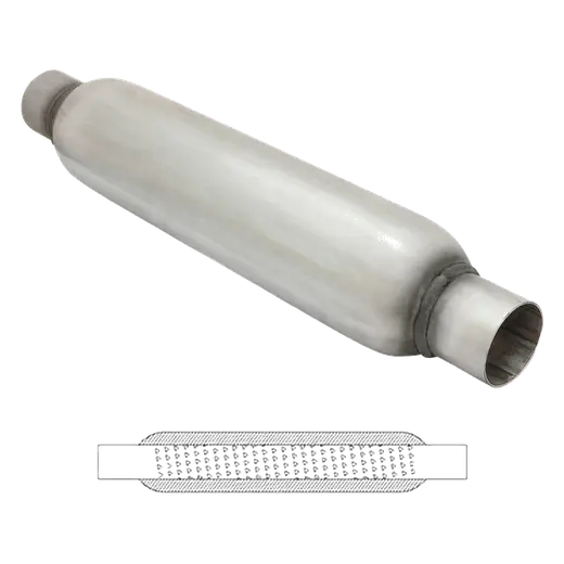 3 1/2" Round, 15" Long, 2", C/C, Spiral Louvered With Spigots, Mild product image