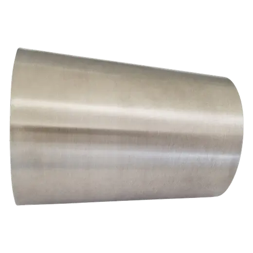 2.5-3" Cone Reducer SS304 Brushed 4" (101mm) Whole Length 1.5mm WT product image