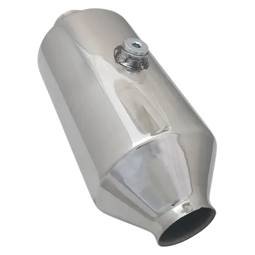 2 INCH UNIVERSAL EURO  6 CATALYTIC DUAL BRICK CONVERTER 5" BODY 12" LONG O2 NUT IN CENTRE UP TO 6.2LT product image
