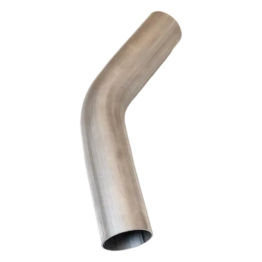 2"  X 45° Stainless 409 Raw Mandrel Bend Long Leg product image