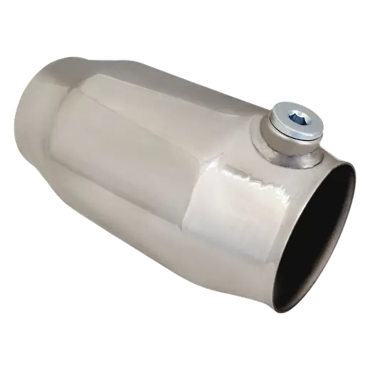 3" 100 CELL (CPSI) ECO 190MM ROUND METALLIC POLISHED BULLET CAT product image