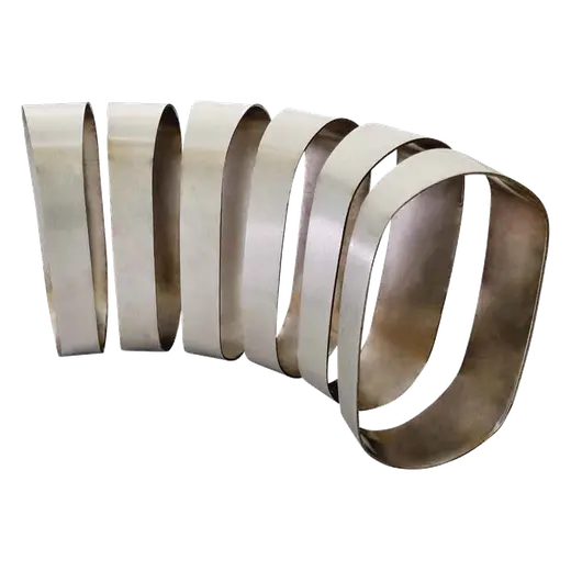 4" (63*125) Vertical Oval Pie Cuts SS304 Brushed 15° 90 product image