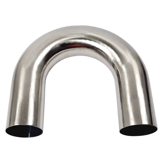 4 Inch 180 Degree 1.5D Radius Mandrel Bend Brushed 304 Stainless Steel product image