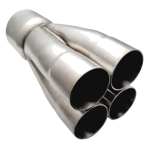 4 into 1 2"  ID  3 1/2" OD 304 Stainless Merge Collector product image