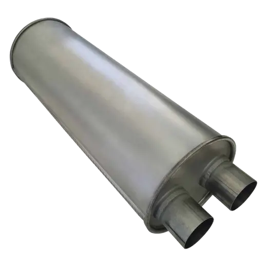 8" ROUND 24" LONG TWIN 63MM ID SAME END - STRAIGHT THROUGH product image