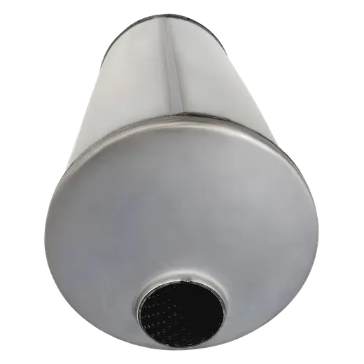 8" Round Offset/Offset Configurations Mufflers | 409 Stainless | Select Your Size Length and Internal Options product image