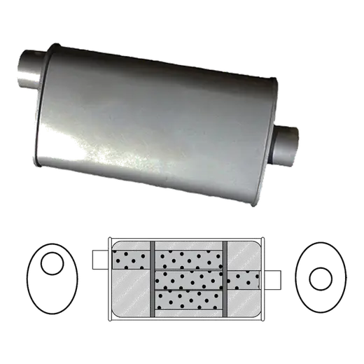 Redback 8" x 4" Oval, 16" Long, 1 3/4" Offset/Centre, Triflow product image