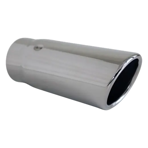 Angle Cut Rolled In RV 2 1/4" In 2 1/2" Out 7" Long SS304 Tip product image