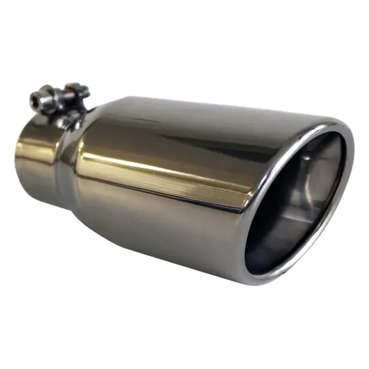 Angle Cut Rolled Inner Cone 2 1/2" In 80mm Out 7" Long SS304 Tip product image