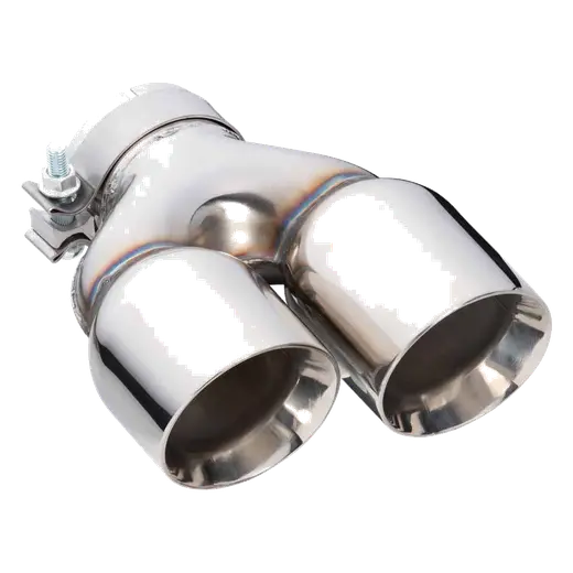 Angle Cut Y-Piece Inner Cone Taper Stepped 3" In 2 x 31/2" Out 9" Long LHS SS304 Clamped Tip product image