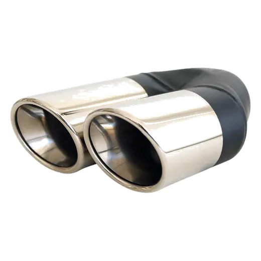 Angle Cut Y-Piece Rolled Inner Cone RV 2 1/4" In 2 x 3" Out 9" RHS Long SS304 Tip product image