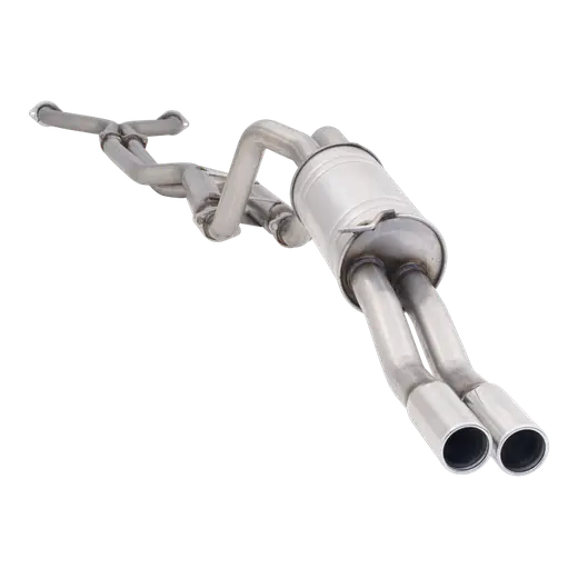 BA BF Falcon V8 Ute Twin 2.5Inch Raw 409 Cat Back Exhaust System **** Special Order Item **** product image