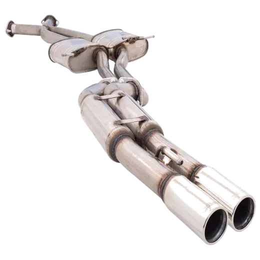 Commodore VT-VZ Ute XFORCE Twin 2.5" Catback Exhaust Raw 409 - Hotdog Rear **** Special Order Item **** product image