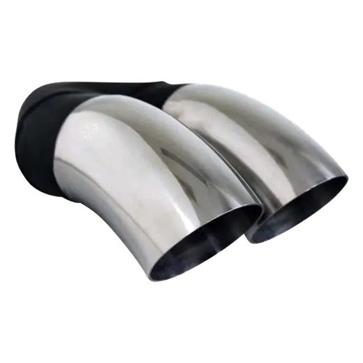 Dump Pipe Y-Piece DP 2 1/4" In 2 x 2 1/2" Out 9" Long SS304 Tip product image