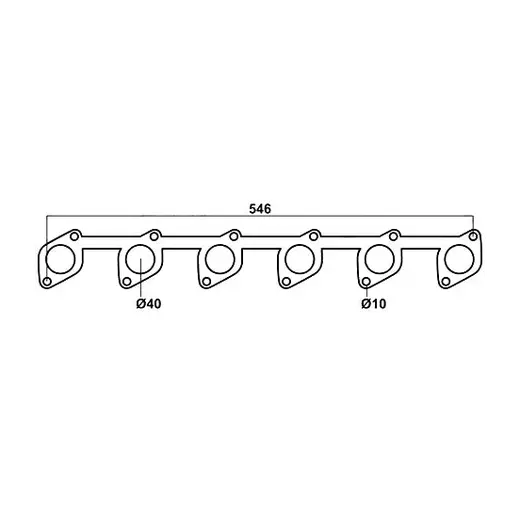 Redback Header Gasket for Ford Falcon (03/1988 - 09/2002), Fairlane (0 product image
