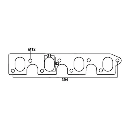 FORD FALCON 2V CLEVELAND SMALL PORT 302 351 V8 STEEL HEADER GASKET (2) product image