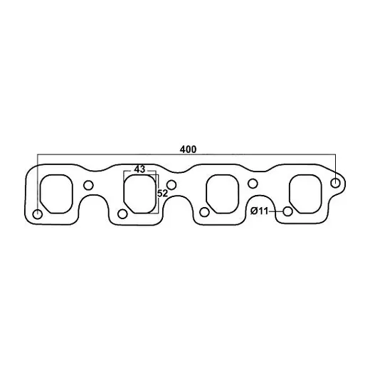 FORD FALCON 4V CLEVELAND LARGE PORT 302 351 V8 STEEL HEADER GASKET (2) product image