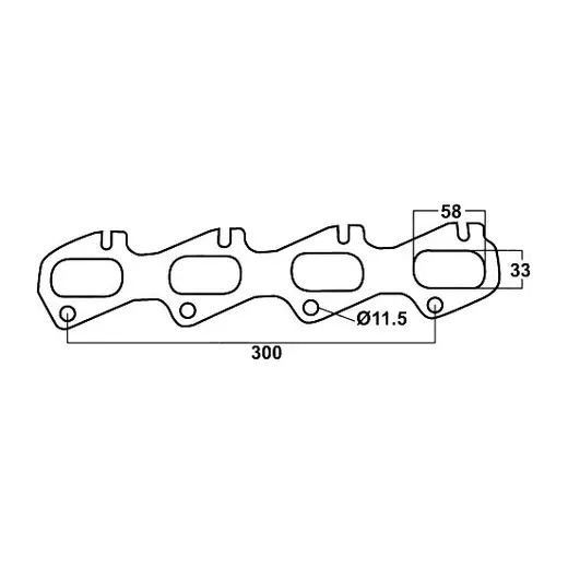 FORD FALCON BA, BF, FG XR8 5.4L V8 GT 4 VALVE STEEL HEADER GASKET (2) product image