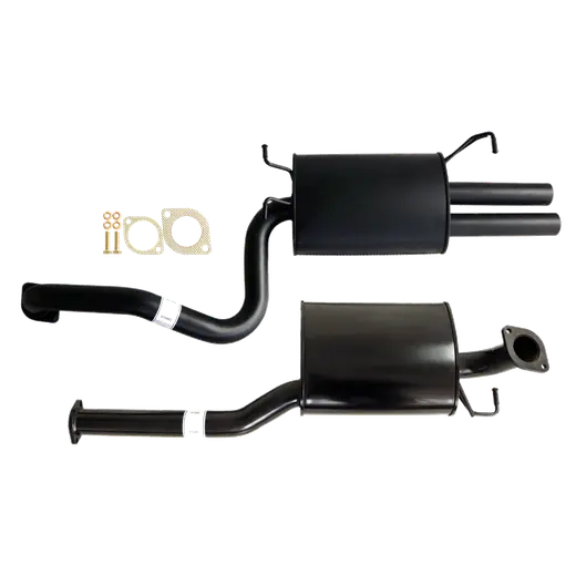 FORD FALCON BA - BF SEDAN G6E XR6 2 1/2" CATBACK KIT INC EVERFLO MUFFLERS DUAL OUTLET product image
