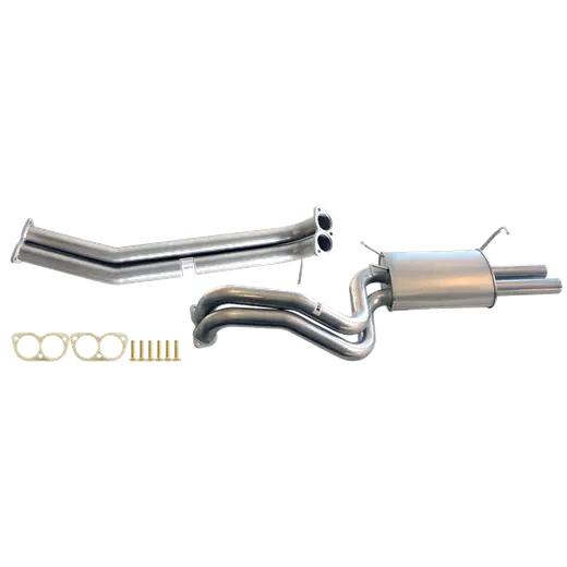 FORD FALCON BA - BF XR6T V8 SEDAN TWIN - TWIN 2 1/2" KIT INC XPIPE DELETE PIPE & EVERFLO MUFFLER product image
