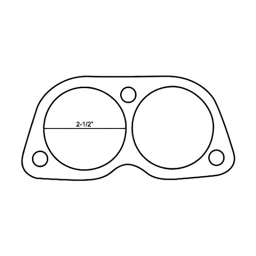 FORD FALCON BA XR6 TURBO,V8 TWIN PORT 2 1/2" GASKET WITH REINFORCED CULOT product image