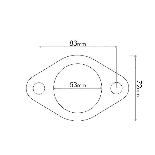FORD MAZDA 2" 2 BOLT GASKET WITH REINFORCED CULOT product image