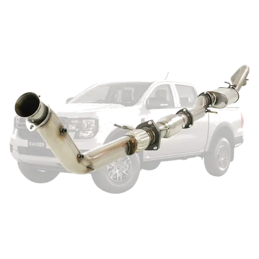 Ford Ranger Next Gen 2022 On 3L 3.5 Inch Turbo Back DPF Delete Exhaust System product image