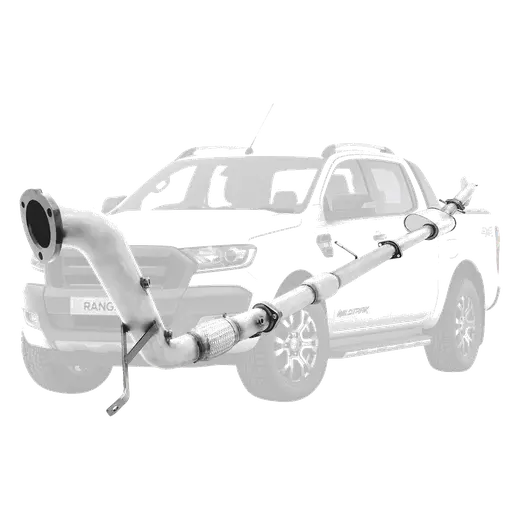 Ford Ranger PX 2016-2022 3.2L 3 Inch Turbo Back DPF Delete Exhaust System product image