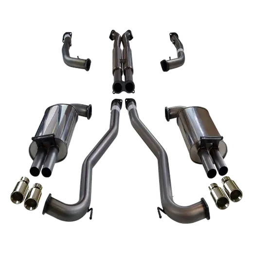 HOLDEN COMMODORE VE, VF V6 V8 UTE AND STATESMEN WM WN 3" KIT WITH 2 x HOTDOG - XPIPE & 4 X AC TIPS - XPS STAINLESS STEEL 409L product image