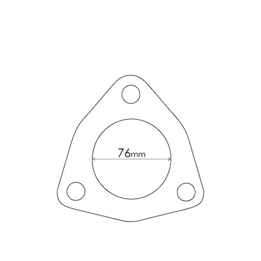 NISSAN, HYUNDAI 3 BOLT 76mm GASKET WITH REINFORCED CULOT product image