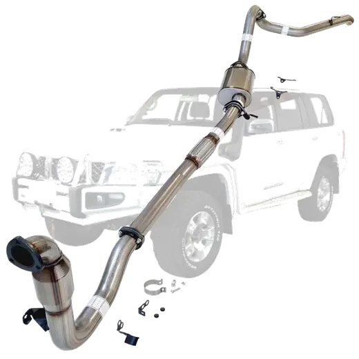 Nissan Patrol Y61 GU 3L ZD30 Wagon 3 Inch Turbo Back Exhaust 2000-2016 (Does not suit Coil Tower Braces) product image