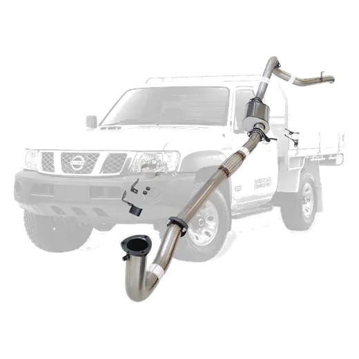 Nissan Patrol Y61 GU 4.2L TD42 Ute 3 Inch Dump Pipe Back Exhaust 1996 - 2006 (Does not suit Coil Tower Braces) product image
