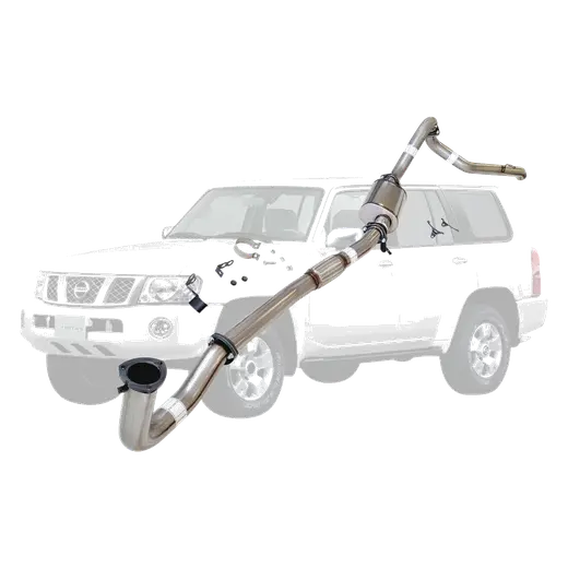 Nissan Patrol Y61 GU TD42 Wagon 3 Inch Dump Pipe Back Exhaust (Does not suit Coil Tower Braces) product image