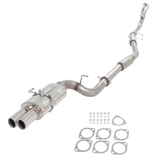 Nissan S14 Polished Oval Muffler with Twin 3" Tips **** Special Order Item **** product image