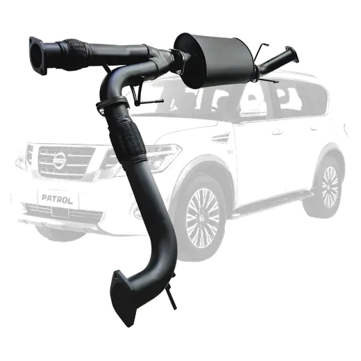 Nissan Y62 Patrol 3 Inch Stainless Steel 3 Inch Centre Muffler To Factory Rear Exhaust product image