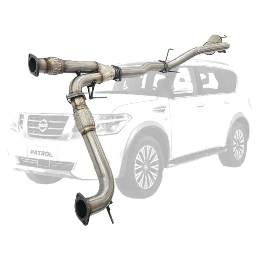 Nissan Y62 Patrol 8cyl 5.6L V8 3 Inch Stainless Steel Exhaust With Centre Pipe And Rear Muffler product image