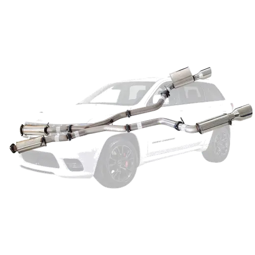 Stainless Steel 3 Inch Exhaust For SRT Jeep Grand Cherokee 6.4 2012 On SS Tips product image