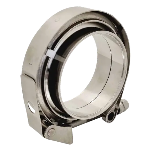Stainless Steel Quick Release V-Band Exhaust Clamp Kits - Available in Sizes from 1.75in to 5in for Universal Exhaust Applications product image