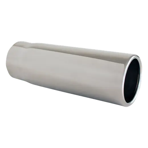 Straight Cut Rolled In RX 2 1/2" In 2 3/4" Out 8" Long SS304 Tip product image