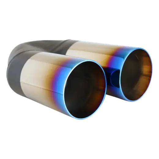 Straight Cut Stepped Y-Piece SC 2 1/2" In 2 x 3 1/2" Out 9" Long "Blue Flame" product image