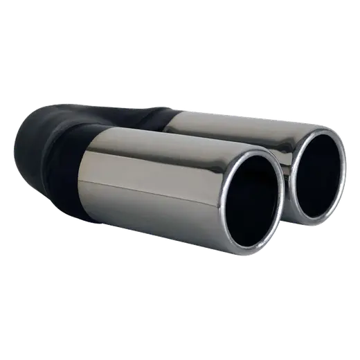 Straight Cut Y-Piece Rolled In RX 2.25" In 2 x 2 1/2" Out 9" Long SS304 Tip product image