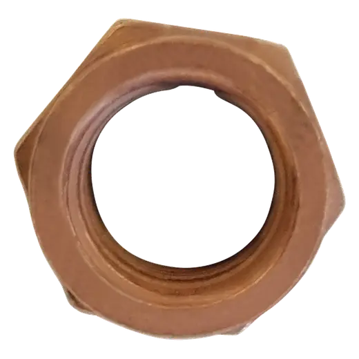 TOYOTA EXHAUST SLOTTED NUT HEAVILY COPPER-PLATED STEEL M10 x 1.25, 14AF product image