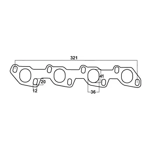 TOYOTA HILUX & 4RUNNER 2.0L, 2.4L, 2.8L & 3.0L - 2L, 3L DIESEL STEEL HEADER GASKET product image