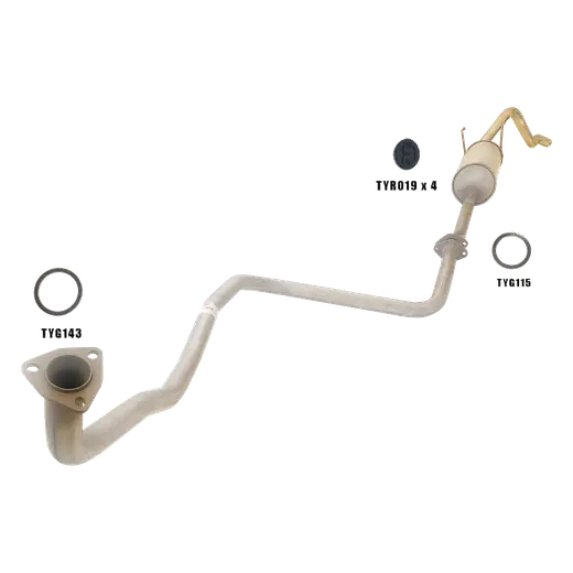 Toyota Hilux LN106 Standard Engine Back Exhaust System With Rear Muffler product image