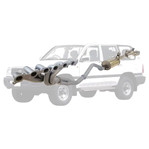 TOYOTA LANDCRUISER 105 SERIES FZJ105 4.5L 98 - 02 HEADERS & 2 1/2" EXHAUST STAINLESS KIT product image