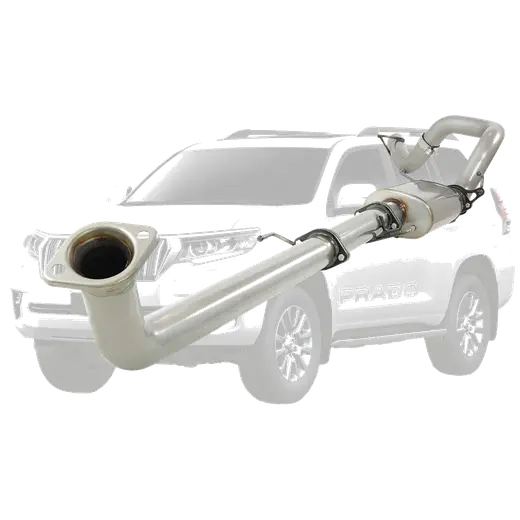 TOYOTA PRADO GUN150R 2.8L TD 3" STAINLESS DPF-BACK MUFFLER ONLY EXHAUST SYSTEM product image
