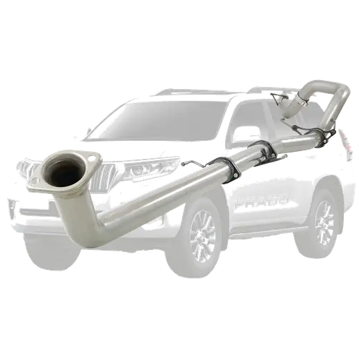 TOYOTA PRADO GUN150R 2.8L TD 3" STAINLESS DPF-BACK PIPE ONLY EXHAUST SYSTEM product image