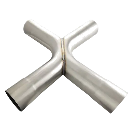 X-Pipe 3.5in. (89mm) OD  Stainless 304 Brushed 90 Degree Bends product image